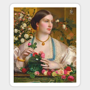 Grace Rose by Frederick Sandys Magnet